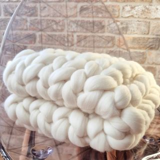 Ručne pletená deka. #merino