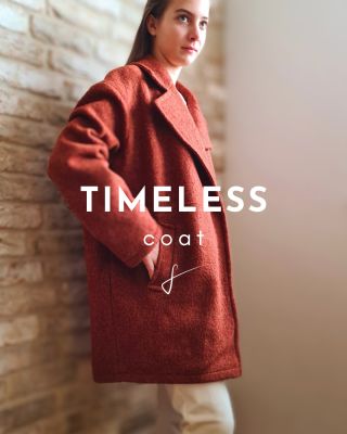 Vlnený kabát v nadčasovom, ženskom, minimalistickom dizajne. Rovný strih, padnuté ramená a široké rukávy. Dve všité...